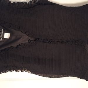 A Ronni Nicole evening blk blouse. Size L